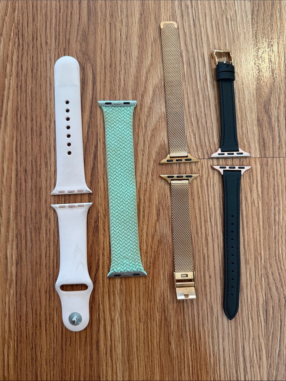 Apple Watch Bands- White, Mint, Gold, Black